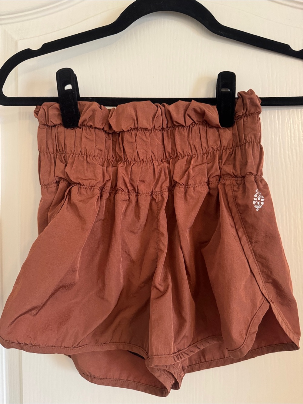 Free People Movement Smocked Waist Rust Brown Shorts. XS